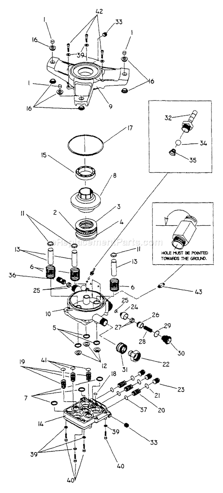 Page C Diagram and Parts List for 0763-1  Briggs and Stratton Pressure Washer